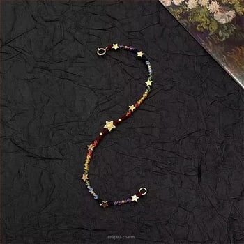 Brățară pentru femei, handmade, materiale mixte, formă romb, vară 2025