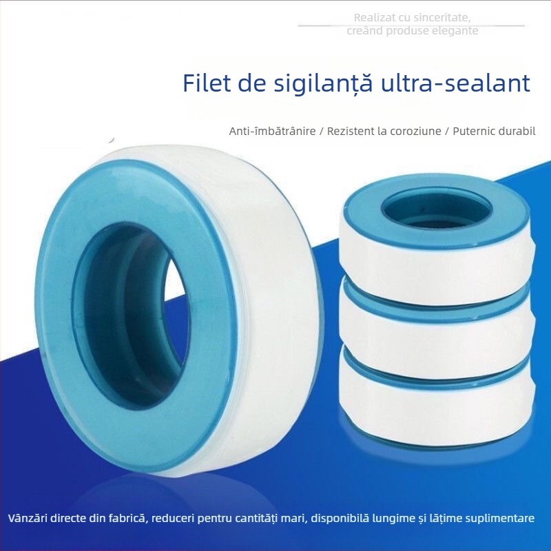 Bandă etanșă pentru robinet, îngroșată și extinsă, pentru bucătărie și baie, Cupc certificată