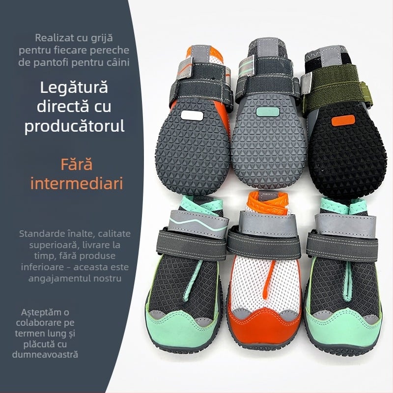 Pantofi pentru câini – Cauciuc, Impermeabili, Antiderapante, Călduroși, Rezistenți la uzură