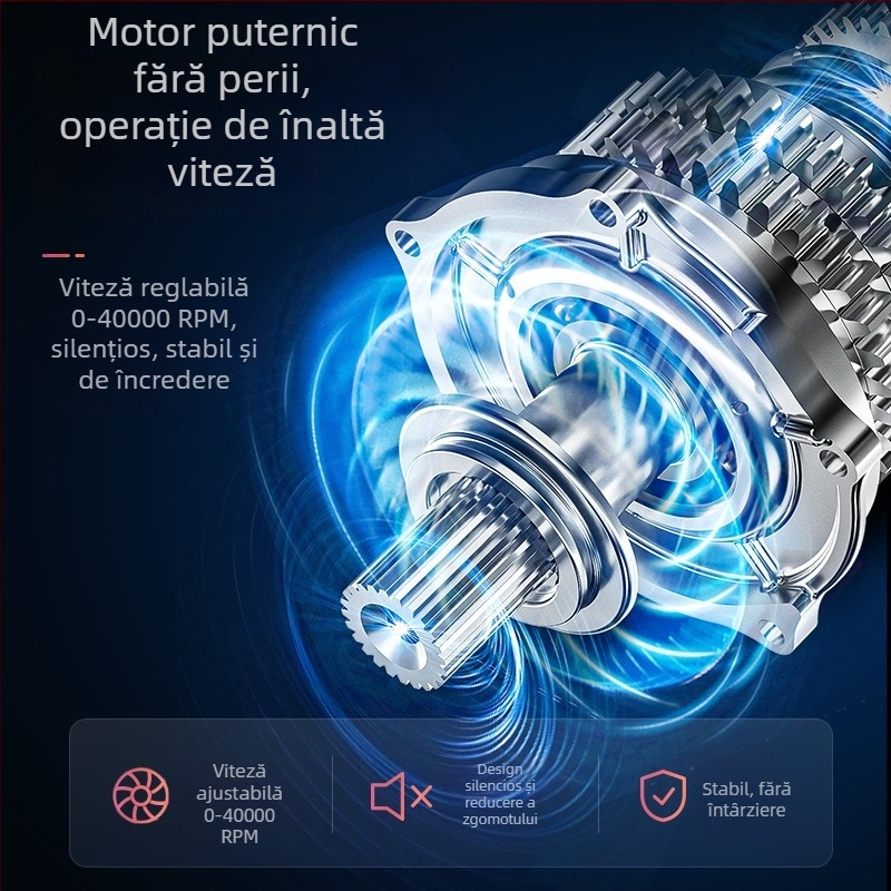 UV-902 Freză electrică pentru unghii, fără peri, cu afișaj mare și corp din metal