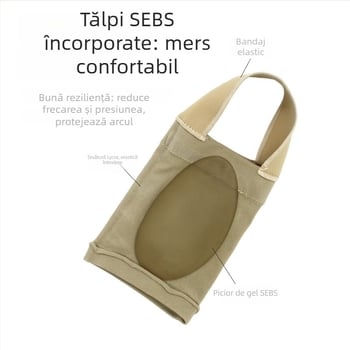 Tălpi cu susținere a bolții și curele – talpă semi‑înălțată, Lycra + SEBS, model 453-arc