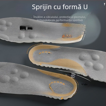 Insolă pentru pantofi sport, din cauciuc, unisex, talpă întreagă, creștere înălțime