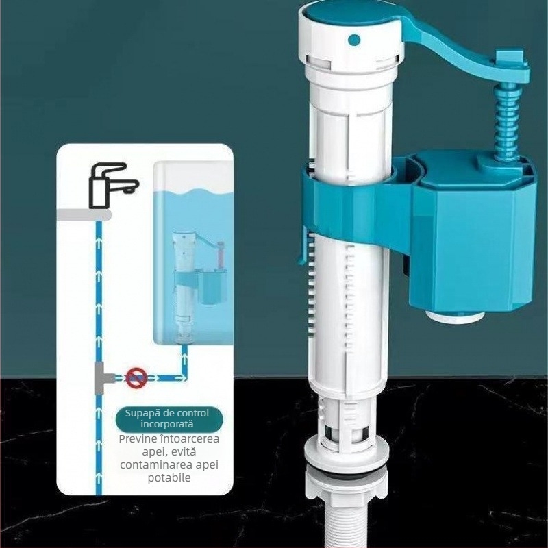 Supapă universală de intrare a apei pentru toaletă – protecție împotriva fluxului înapoi la presiune înaltă, CUPC certificat, Hanming Furniture