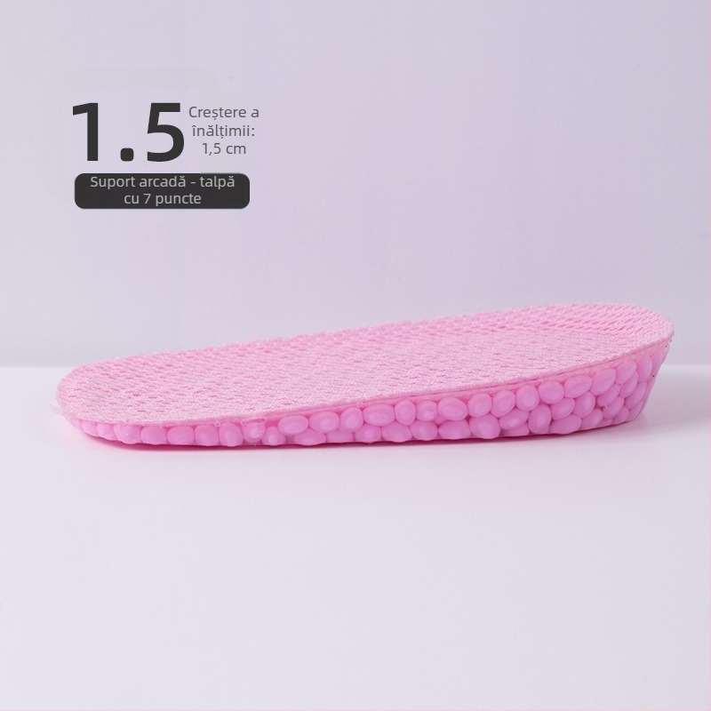 Talpă interioară de creștere a înălțimii pentru cizme, TPU, antibacteriană și deodorantă, 5 cm