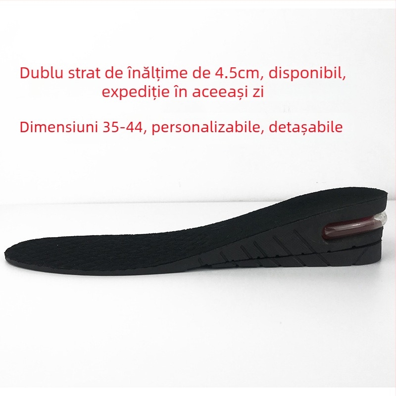 Talpă PU pentru creștere înălțime, talpă completă, 4 straturi detașabile, unisex, pentru adidași, pantofi din piele și ghete, brand S-KING