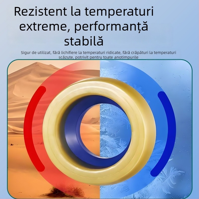 Inel de etanșare pentru flanșa WC, garnitură din cauciuc îngroșată, material butter glue, anti-odor, anti-scurgere, accesor universal pentru canalizarea scaunului de toaletă