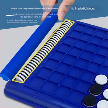 Joc educațional de șah și puzzle pentru familie – set de șah din plastic, dezvoltare gândire și interacțiune părinte-copil