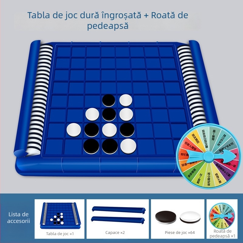 Joc educațional de șah și puzzle pentru familie – set de șah din plastic, dezvoltare gândire și interacțiune părinte-copil