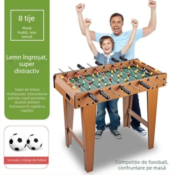 KLB Joc de fotbal pe masă din lemn – Joc educațional pentru copii 7–14 ani