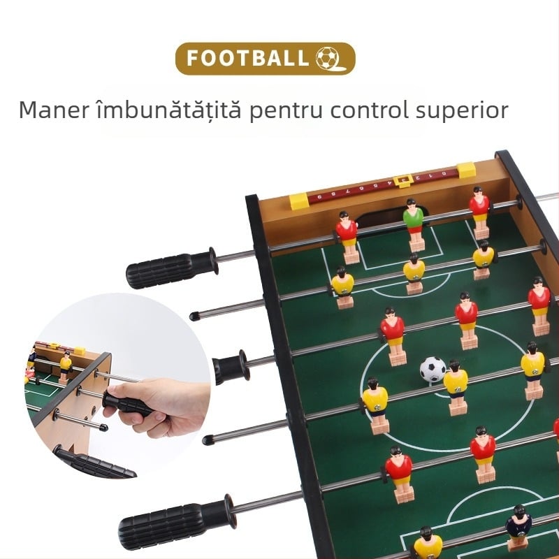 KLB Joc de fotbal pe masă din lemn – Joc educațional pentru copii 7–14 ani