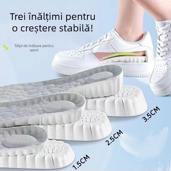 Talpă de creștere a înălțimii, EVA, talpă integrală, unisex, model 2025015, respirabilă, anti miros, crește înălțimea, nu obosește picioarele la stat îndelungat