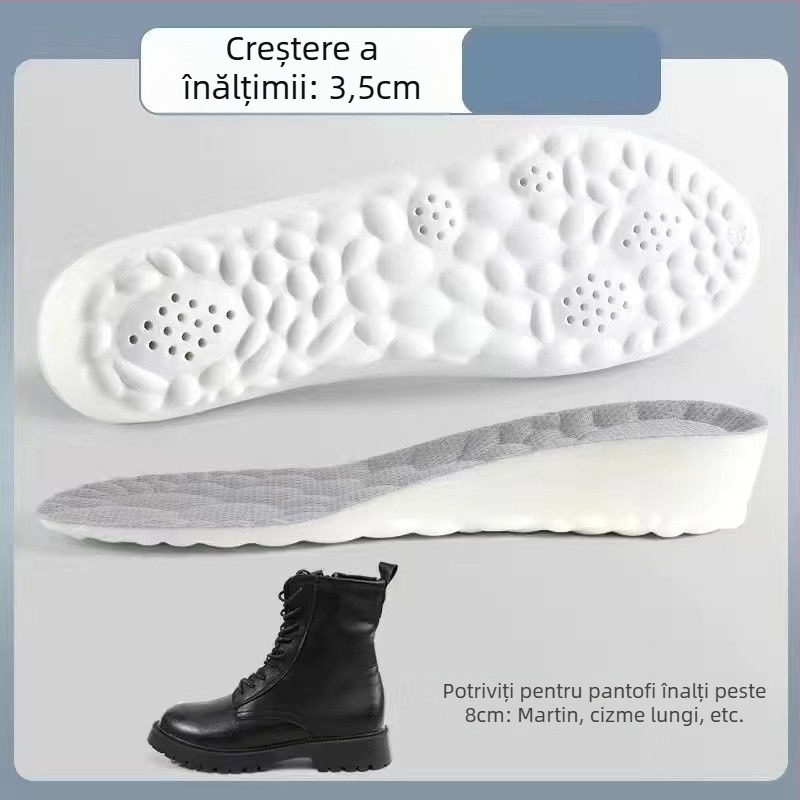 Talpă de creștere a înălțimii, EVA, talpă integrală, unisex, model 2025015, respirabilă, anti miros, crește înălțimea, nu obosește picioarele la stat îndelungat