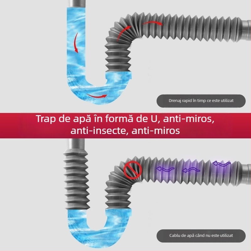 Capac pentru conducta de scurgere a chiuvetei - ABS, stil modern, utilizare generală