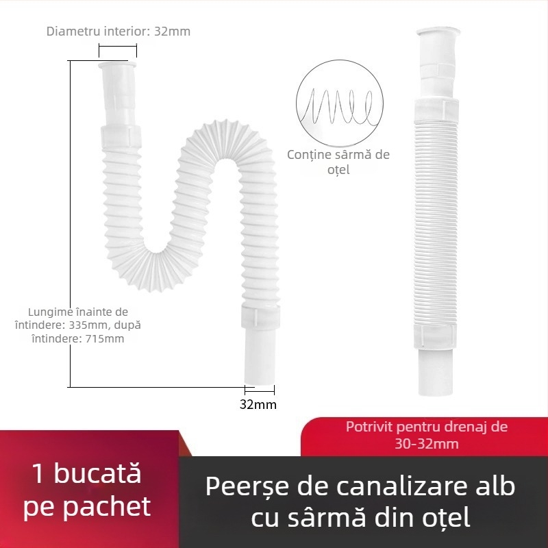 Capac pentru conducta de scurgere a chiuvetei - ABS, stil modern, utilizare generală
