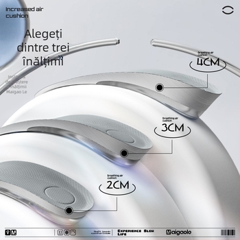 Tălpi de creștere a înălțimii cu gel invizibil – antiderapante, talpă întreagă, pentru ghete/bocanci de iarnă, unisex, pentru toate anotimpurile