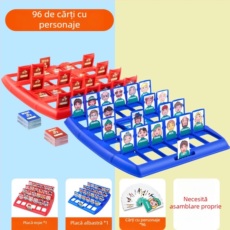 Joc de cărți pentru copii, cu doi jucători: antrenament interactiv de gândire, dezvoltare intelectuală, coordonare mână-ochi, material ABS, vârsta 4-6 ani