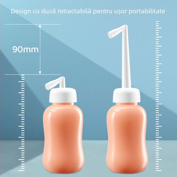 Irigator perineal manual pentru igiena intimă feminină; duză retractabilă; material EVA de calitate medicală; FDA certificat