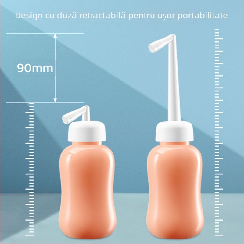 Irigator perineal manual pentru igiena intimă feminină; duză retractabilă; material EVA de calitate medicală; FDA certificat