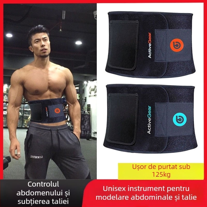 Bandă talie, spandex, absorbția transpirației, modelare abdominală, pentru antrenamente