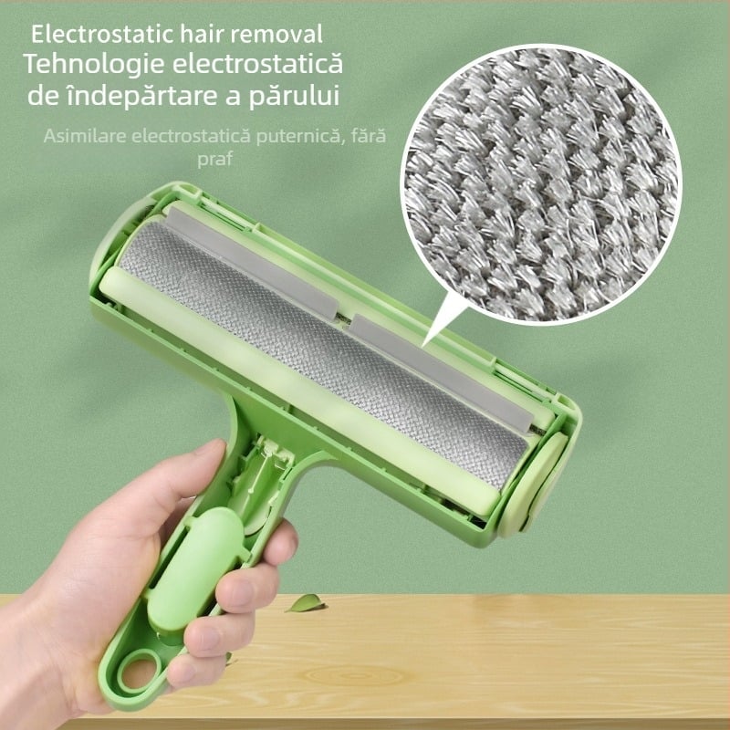 Îndepărtător de păr pentru animale de companie – electrostatic, pentru pisici și câini, pentru covoare de uz casnic, plastic, brand Seven Oh