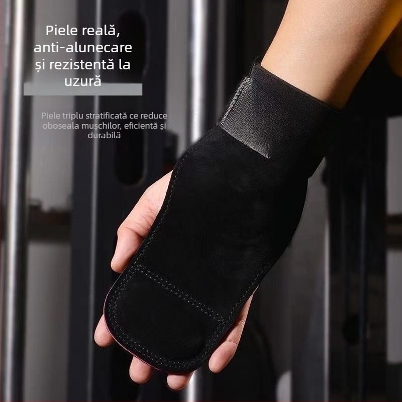 Bandă de încheietură din piele cu protecție a palmei pentru prindere – universală