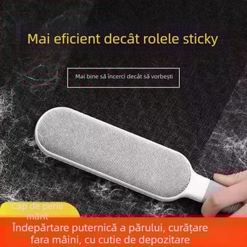 Perie de îndepărtare a scamelor – ABS plastic, îndepărtează părul de pisică, Include cutie de curățare, Design modern minimalist