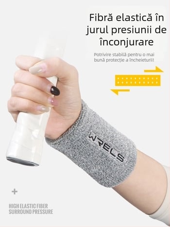 Bandă pentru încheietura cu compresie înaltă și absorbție a transpirației – fibră poliesterică, protecție a încheieturii, bandă pentru încheietură