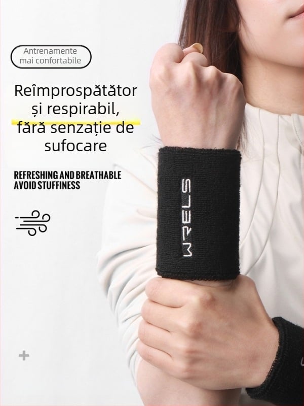 Bandă pentru încheietura cu compresie înaltă și absorbție a transpirației – fibră poliesterică, protecție a încheieturii, bandă pentru încheietură