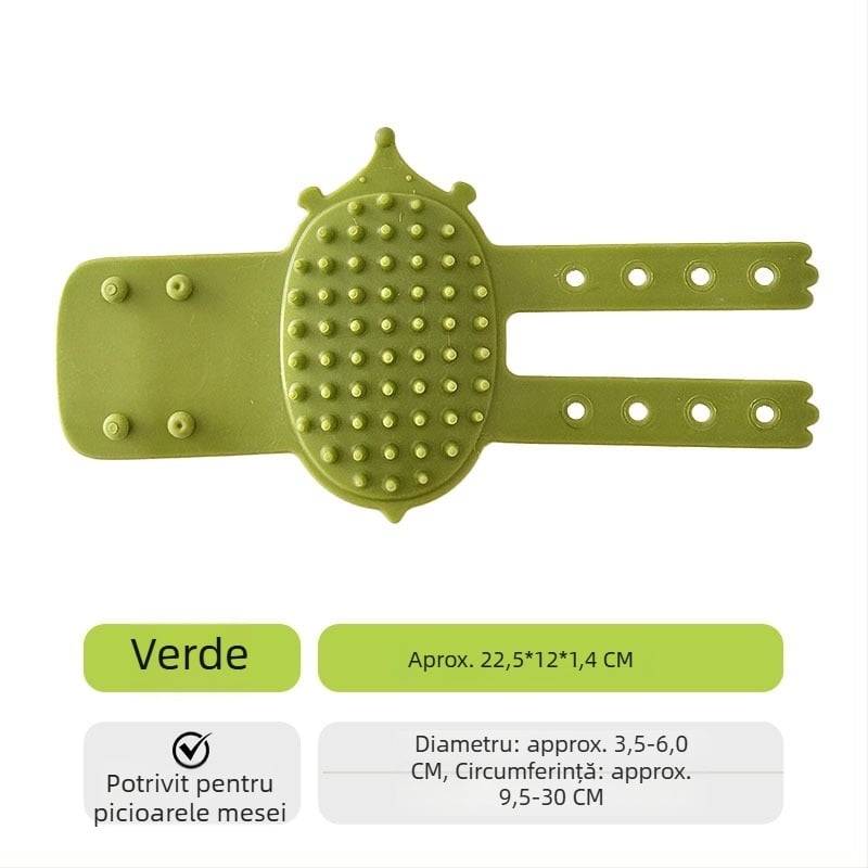 Instrument de îngrijire a pisicilor cu pieptăn curbat din TPE — masaj durabil pentru pisici cu blană lungă