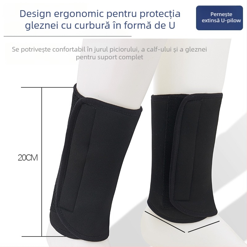Protecție pentru gleznă din poliester (Material: Poliester; Parte protejată: Gleznă; Activități: alergare, ciclism)