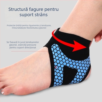 Gleznă ortopedică pentru protecție împotriva entorsei — bandaj sportiv profesional pentru fixare gleznă • Material: nylon + spandex • Potrivit pentru baschet • Parte protejată: gleznă • Ambalare: 500 buc