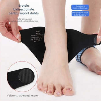 Gleznă ortopedică pentru protecție împotriva entorsei — bandaj sportiv profesional pentru fixare gleznă • Material: nylon + spandex • Potrivit pentru baschet • Parte protejată: gleznă • Ambalare: 500 buc