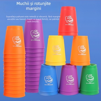 ohern Joc de concurs cu pahare pentru stivuire – Viteză, Puzzle și Logică, Joc de interior, 7–14 ani, Ambalaj: geantă, cutie color, pungă OPP