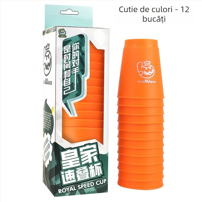 ohern Joc de concurs cu pahare pentru stivuire – Viteză, Puzzle și Logică, Joc de interior, 7–14 ani, Ambalaj: geantă, cutie color, pungă OPP