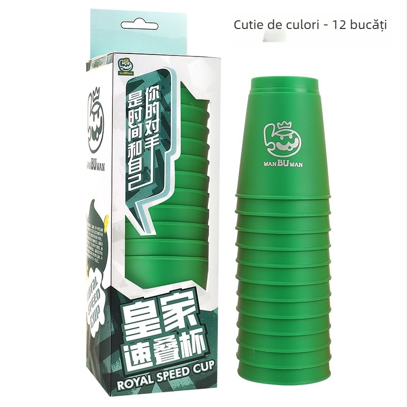 ohern Joc de concurs cu pahare pentru stivuire – Viteză, Puzzle și Logică, Joc de interior, 7–14 ani, Ambalaj: geantă, cutie color, pungă OPP