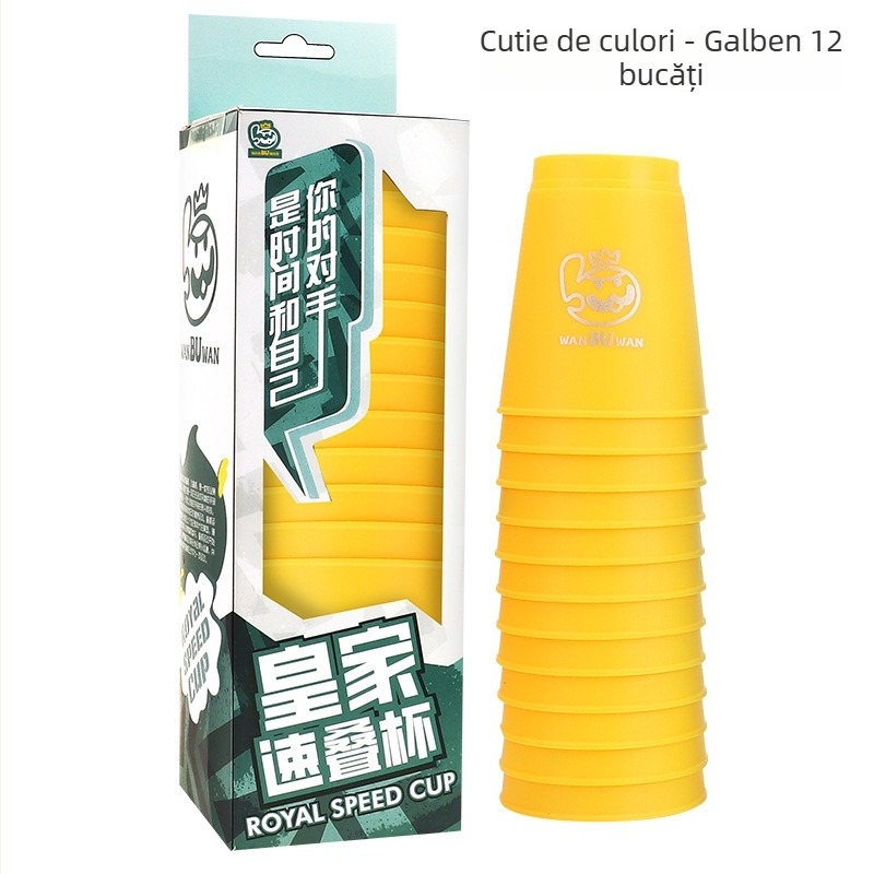 ohern Joc de concurs cu pahare pentru stivuire – Viteză, Puzzle și Logică, Joc de interior, 7–14 ani, Ambalaj: geantă, cutie color, pungă OPP