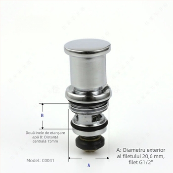 Corpul diverterului pentru cadă cu nucleu de ventil — cap de duș montat la suprafață; CE certificat; Material: Alt; Fără serviciu de instalare