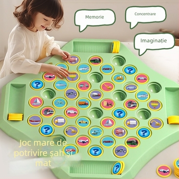 Joc de masă educațional de memorie și potrivire pentru familie — din plastic, brand SIBEISI, pentru copii 4-14 ani, ambalaj cutie colorată