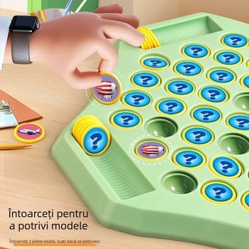 Joc de masă educațional de memorie și potrivire pentru familie — din plastic, brand SIBEISI, pentru copii 4-14 ani, ambalaj cutie colorată