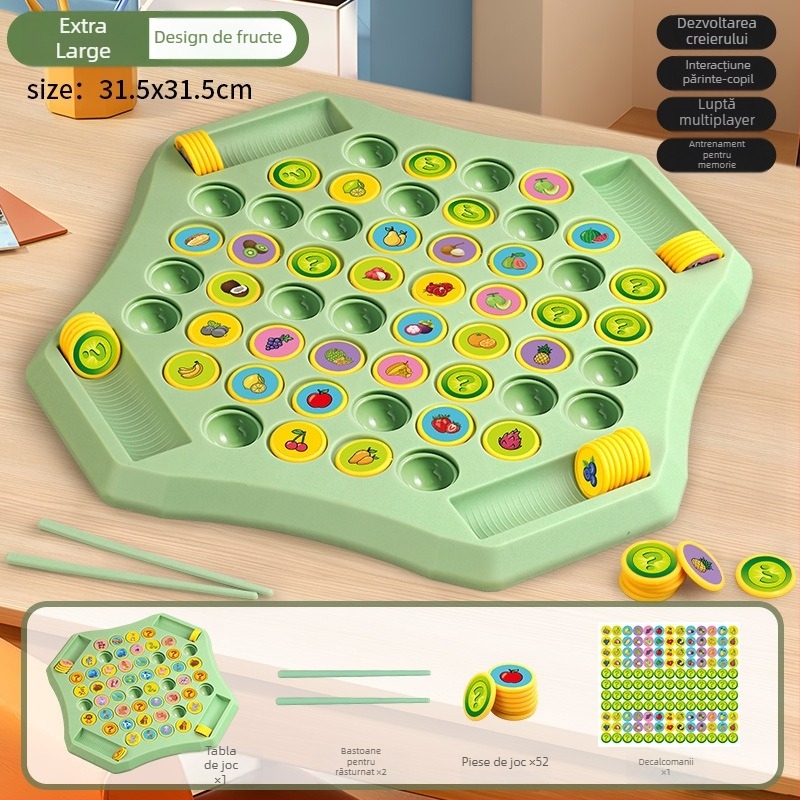 Joc de masă educațional de memorie și potrivire pentru familie — din plastic, brand SIBEISI, pentru copii 4-14 ani, ambalaj cutie colorată