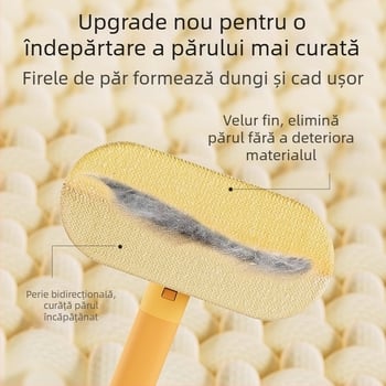 Perie pentru îndepărtarea părului de pisică, pentru canapele, paturi și covoare | Material: PP, fibre de poliester | Fără import | Nu este cadou
