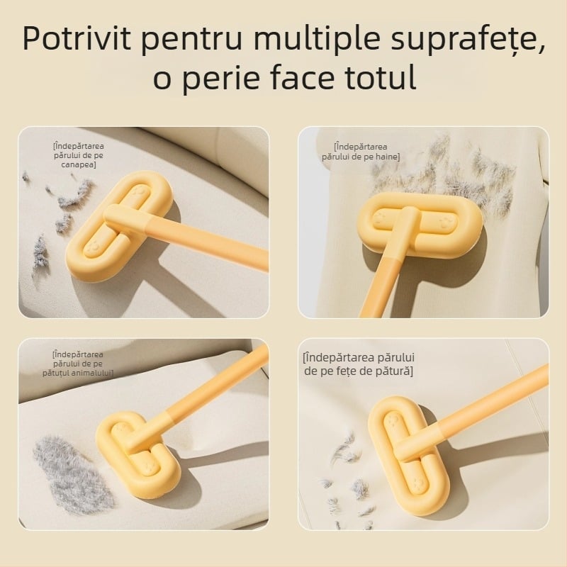 Perie pentru îndepărtarea părului de pisică, pentru canapele, paturi și covoare | Material: PP, fibre de poliester | Fără import | Nu este cadou