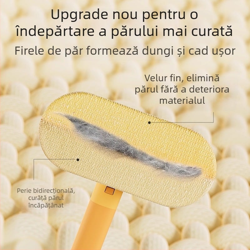 Perie pentru îndepărtarea părului de pisică, pentru canapele, paturi și covoare | Material: PP, fibre de poliester | Fără import | Nu este cadou
