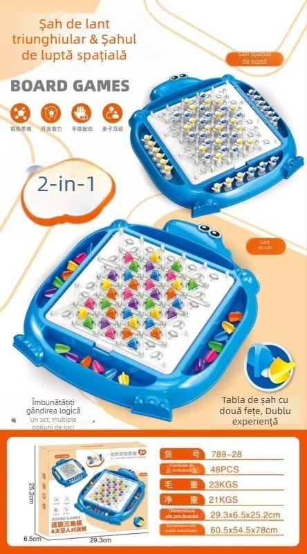 Joc de masă pentru copii cu șah magnetic senzorial pentru gândire logică (Material: plastic; Caracteristici speciale: Exersarea raționamentului logic; Vârsta potrivită: 7–14 și 15–35; Codul produsului: 789-25--28)