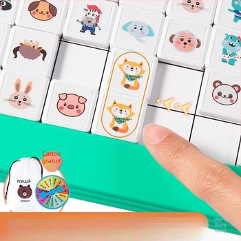 Puzzle Lianliankan pentru copii — material PU, joc de societate interactiv pentru familie, 4–6 ani, multiplayer, dezvoltare cognitivă