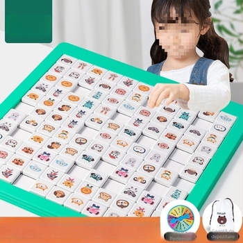 Puzzle Lianliankan pentru copii — material PU, joc de societate interactiv pentru familie, 4–6 ani, multiplayer, dezvoltare cognitivă