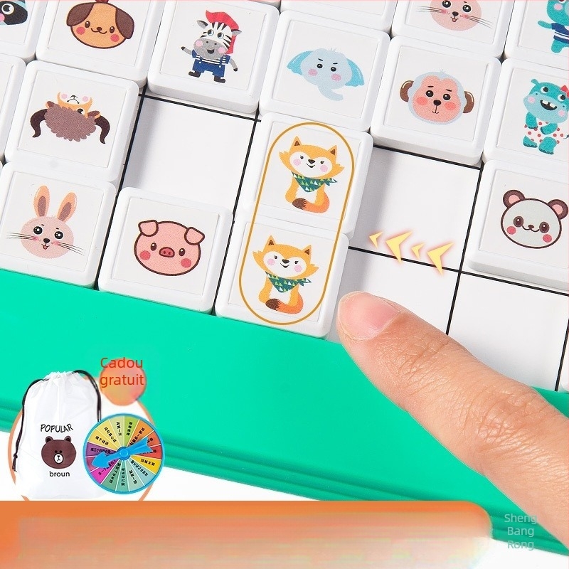 Puzzle Lianliankan pentru copii — material PU, joc de societate interactiv pentru familie, 4–6 ani, multiplayer, dezvoltare cognitivă