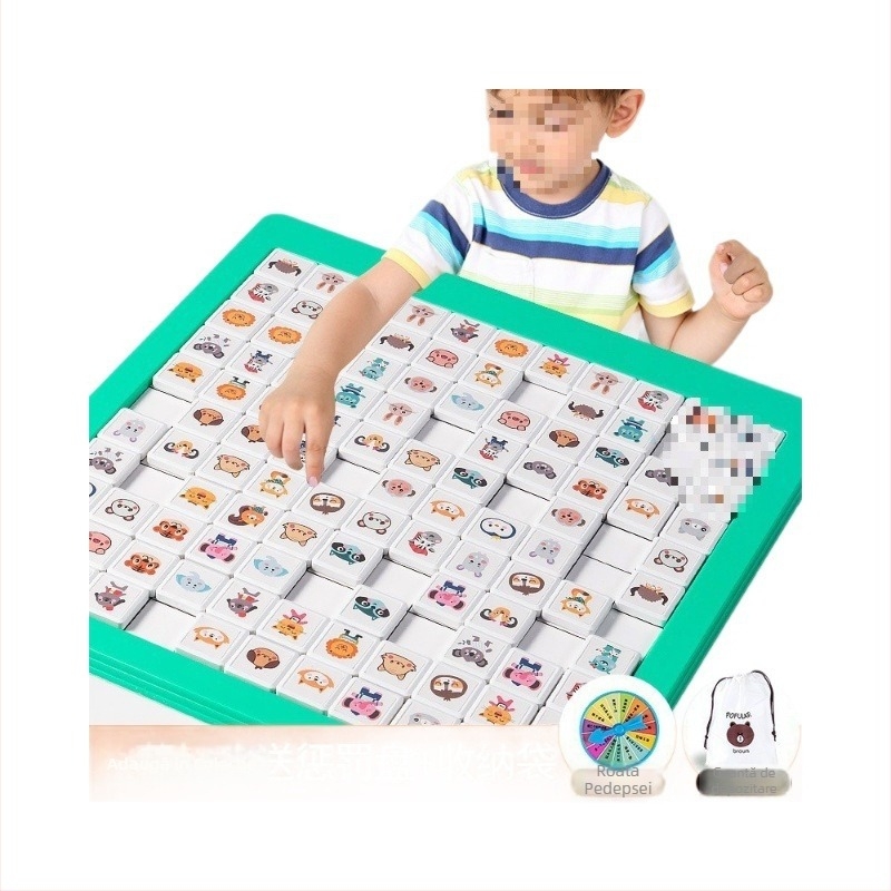 Puzzle Lianliankan pentru copii — material PU, joc de societate interactiv pentru familie, 4–6 ani, multiplayer, dezvoltare cognitivă