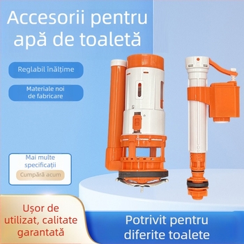 Kit de accesorii pentru rezervorul de toaletă: set universal din plastic pentru supapele de intrare a apei și evacuare
