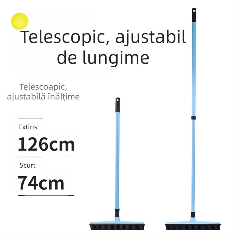 Mătură pentru păr de animale, pentru covoare și podele – fără atingere, perie din cauciuc pentru podele, curățare păr de câine, curățare ferestre